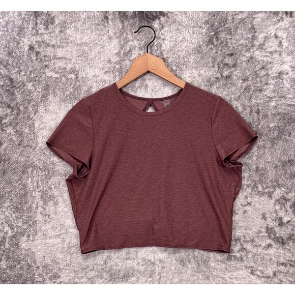 Beyond Yoga Top Large Womens Featherweight Let Go Twist Back Spacedye Red - Picture 1 of 9